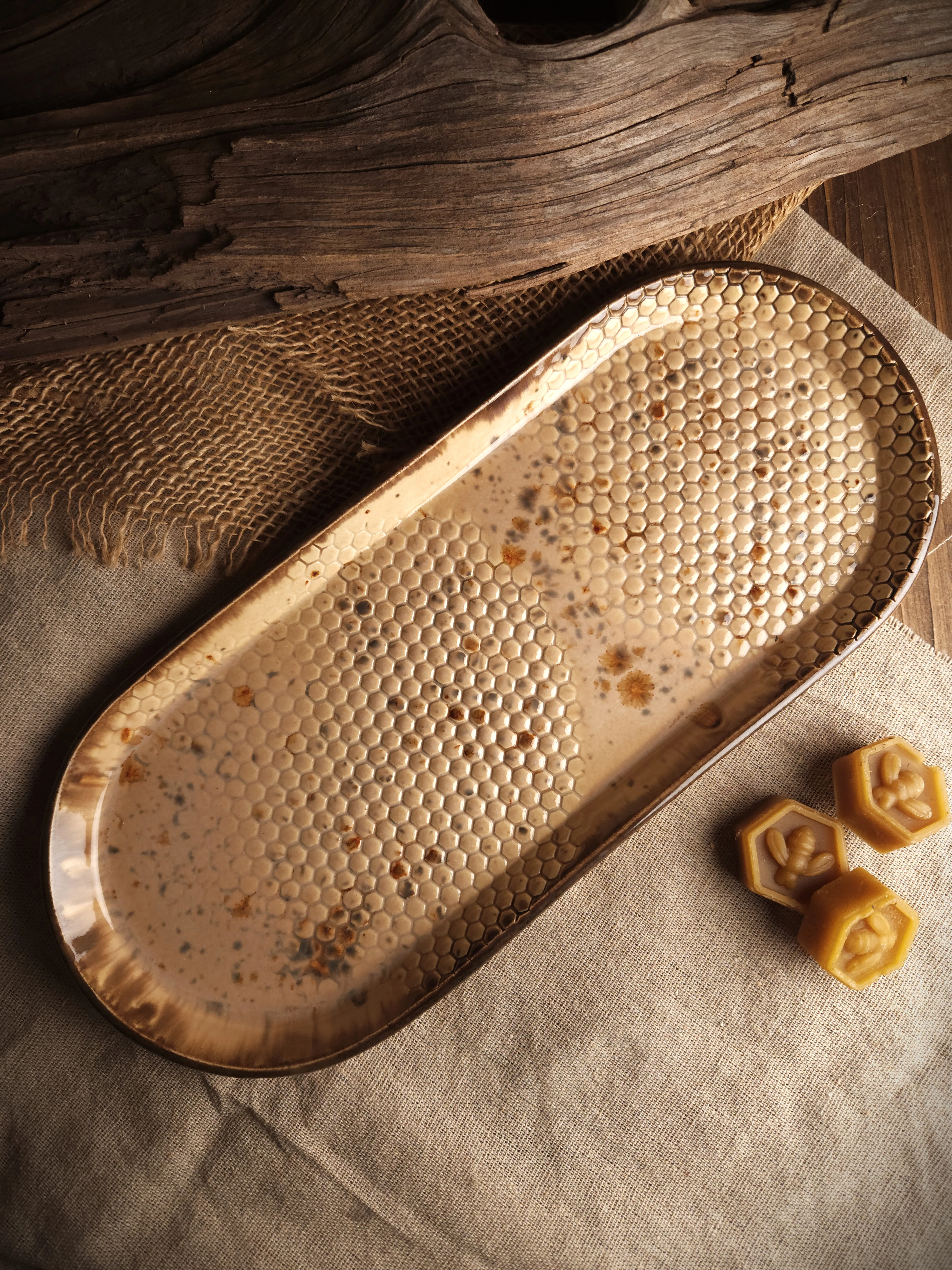 Półmisek „Miodowe zwierciadło"- Owal mały