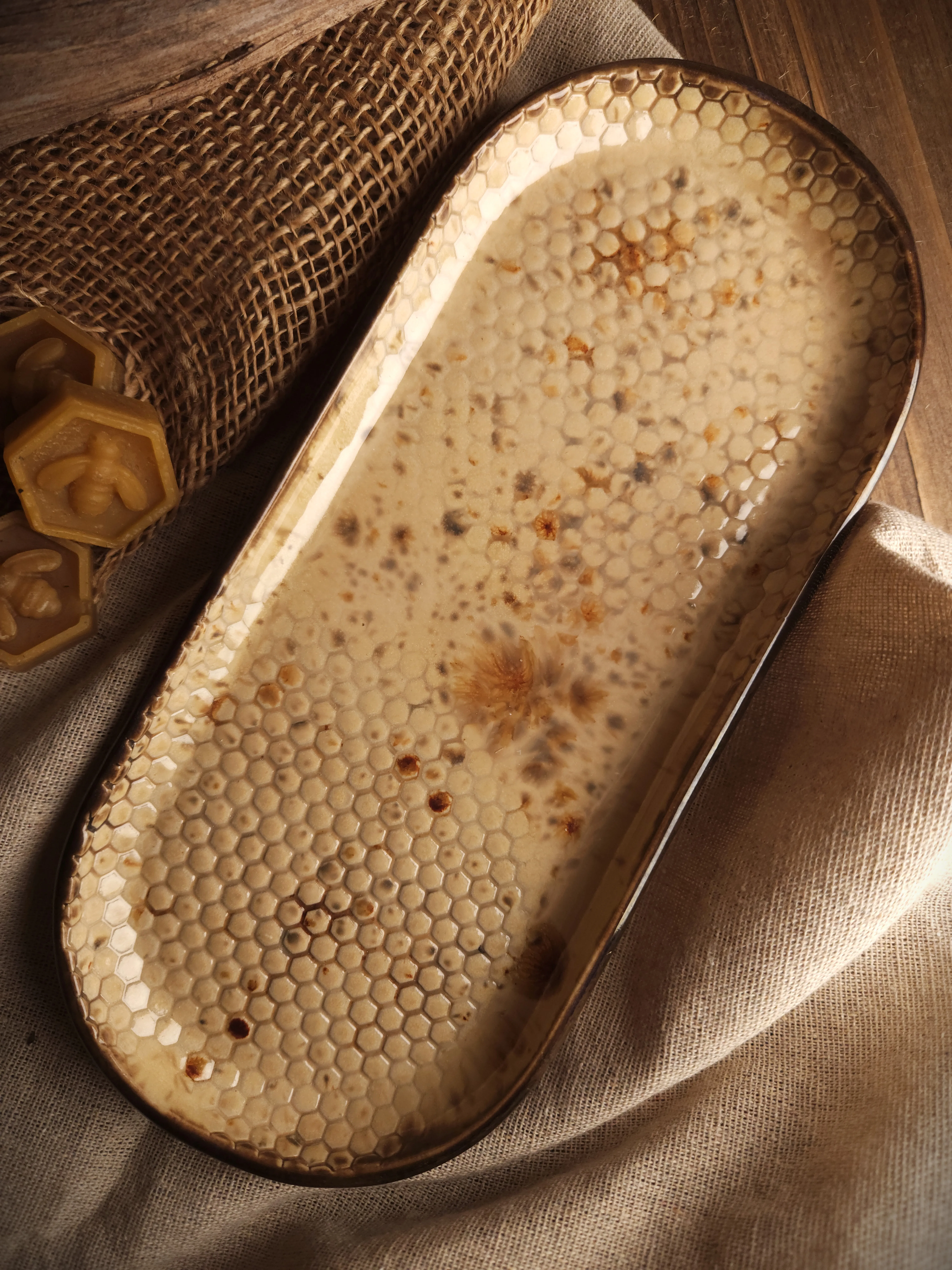 Półmisek „Miodowe zwierciadło"- Owal duży