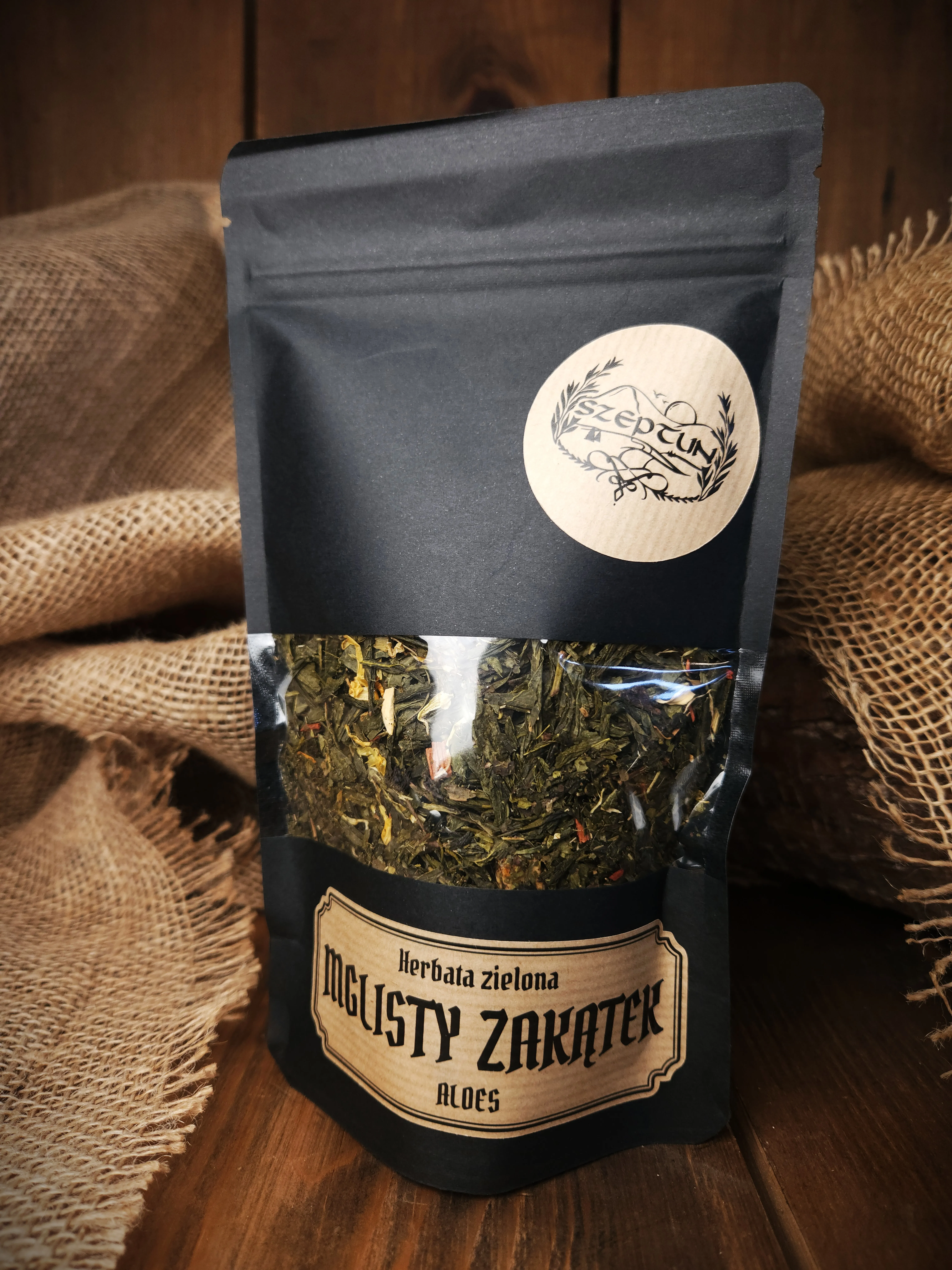 Herbata zielona „Mglisty zakątek"-aloes