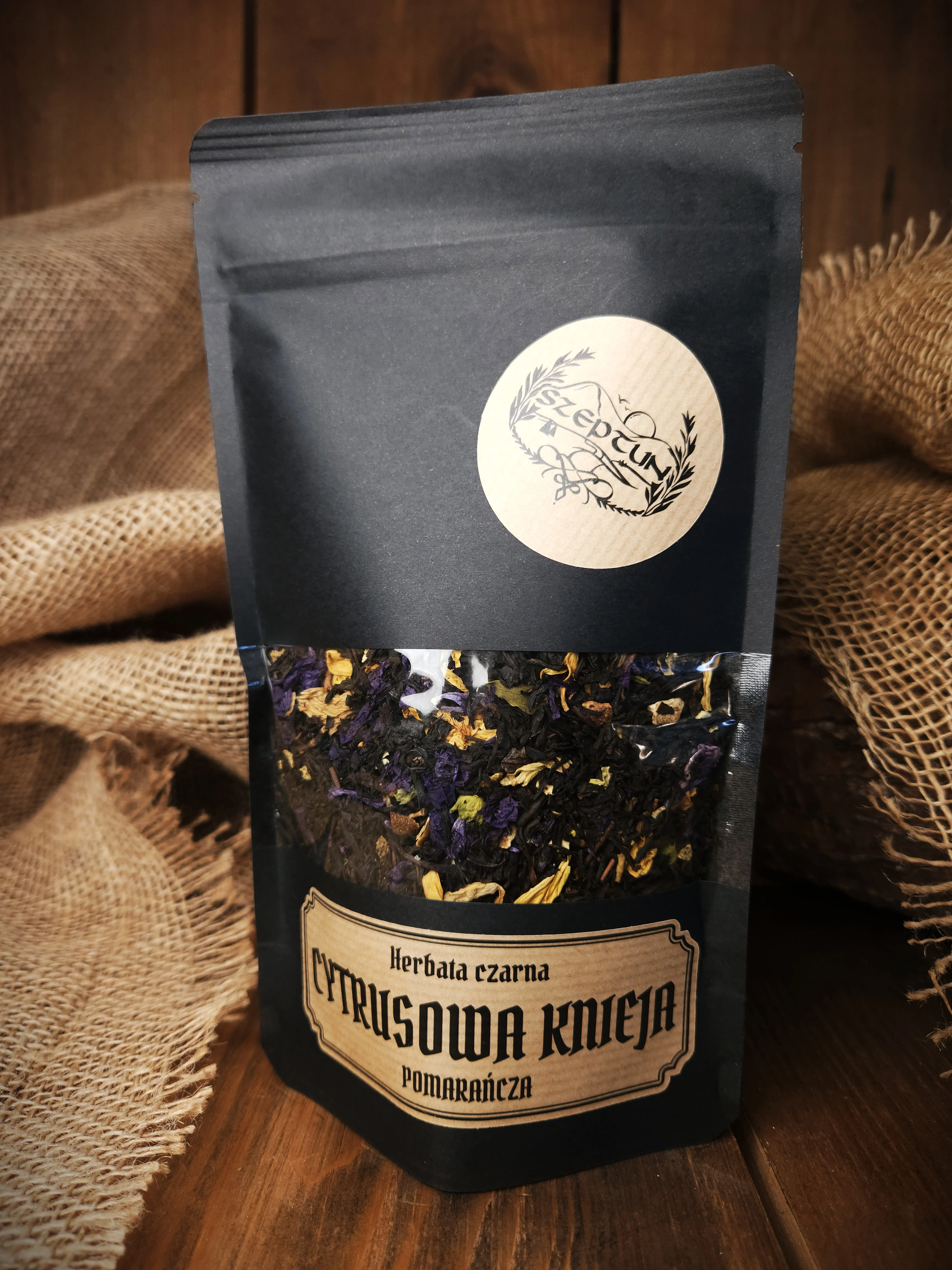 Herbata czarna „Cytrusowa Knieja"- pomarańcza